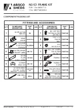 Preview for 4 page of ABSCO SHEDS 15141RK Assembly & Instruction Manual