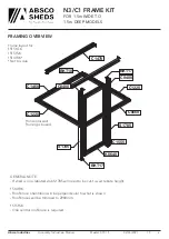 Preview for 9 page of ABSCO SHEDS 15141RK Assembly & Instruction Manual