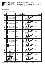 Preview for 3 page of ABSCO SHEDS 15141RK Manual