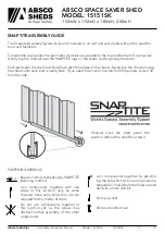 Preview for 5 page of ABSCO SHEDS 15151SK Assembly Manual