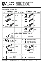 Preview for 4 page of ABSCO SHEDS 1515GK1 Manual