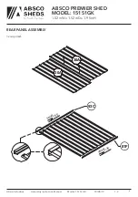 Preview for 8 page of ABSCO SHEDS 1515GK1 Manual