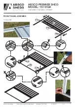 Preview for 12 page of ABSCO SHEDS 1515GK1 Manual