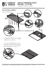 Preview for 14 page of ABSCO SHEDS 1515GK1 Manual