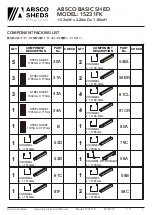 Preview for 3 page of ABSCO SHEDS 15231FK Assembly & Instruction Manual