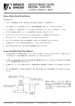 Preview for 20 page of ABSCO SHEDS 15231FK Assembly & Instruction Manual