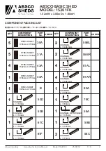 Предварительный просмотр 3 страницы ABSCO SHEDS 15301FK Manual