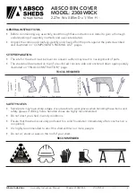 Preview for 2 page of ABSCO SHEDS 2308WBCK Manual