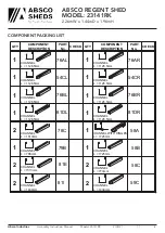 Предварительный просмотр 4 страницы ABSCO SHEDS 23141RK Manual