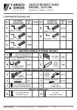 Preview for 5 page of ABSCO SHEDS 23141RK Manual