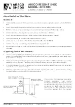 Preview for 21 page of ABSCO SHEDS 23141RK Manual