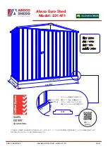 ABSCO SHEDS 2314F1 Assembly Instruction Manual preview