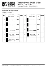 Preview for 3 page of ABSCO SHEDS 23151SK Manual