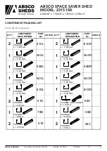 Preview for 4 page of ABSCO SHEDS 23151SK Manual