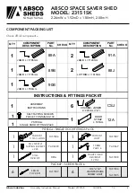 Preview for 5 page of ABSCO SHEDS 23151SK Manual