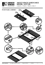 Preview for 14 page of ABSCO SHEDS 23151SK Manual