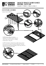 Preview for 16 page of ABSCO SHEDS 23151SK Manual