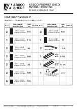 Preview for 3 page of ABSCO SHEDS 23301GK Assembly & Instruction Manual