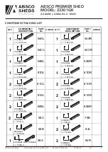 Preview for 4 page of ABSCO SHEDS 23301GK Assembly & Instruction Manual