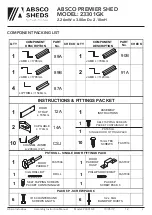 Предварительный просмотр 5 страницы ABSCO SHEDS 23301GK Assembly & Instruction Manual