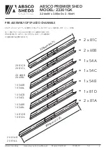 Предварительный просмотр 8 страницы ABSCO SHEDS 23301GK Assembly & Instruction Manual