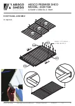 Предварительный просмотр 14 страницы ABSCO SHEDS 23301GK Assembly & Instruction Manual