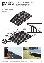 Предварительный просмотр 15 страницы ABSCO SHEDS 23301GK Assembly & Instruction Manual