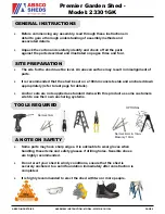 Предварительный просмотр 2 страницы ABSCO SHEDS 23301GK Assembly Instructions Manual