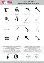 Предварительный просмотр 2 страницы ABSCO SHEDS 30081LK-PTX Instruction Manual