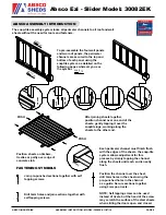 Предварительный просмотр 9 страницы ABSCO SHEDS 30082E Assembly Instructions Manual