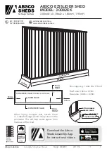 Предварительный просмотр 1 страницы ABSCO SHEDS 30082EK Instruction Manual