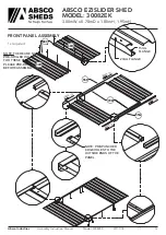 Предварительный просмотр 12 страницы ABSCO SHEDS 30082EK Instruction Manual