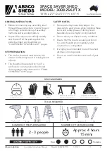 Preview for 2 page of ABSCO SHEDS 30082SK-PTX Assembly & Instruction Manual