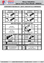 Preview for 5 page of ABSCO SHEDS 30082SK Assembly Instructions Manual