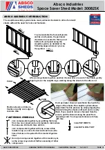 Предварительный просмотр 10 страницы ABSCO SHEDS 30082SK Assembly Instructions Manual