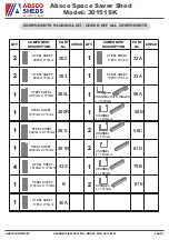 Preview for 3 page of ABSCO SHEDS 30151SK Assembly Instructions Manual