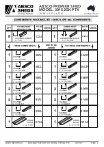 Preview for 4 page of ABSCO SHEDS 30152GK-PTX Assembly Instruction Manual