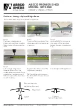 Preview for 9 page of ABSCO SHEDS 30152GK Assembly & Instruction Manual