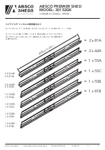 Preview for 8 page of ABSCO SHEDS 30152GK Manual