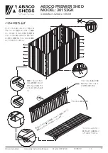 Preview for 19 page of ABSCO SHEDS 30152GK Manual