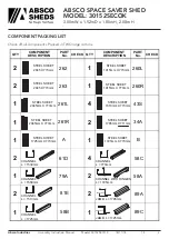 Предварительный просмотр 3 страницы ABSCO SHEDS 30152SECOK Assembly & Instruction Manual