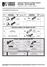 Предварительный просмотр 5 страницы ABSCO SHEDS 30152SECOK Assembly & Instruction Manual