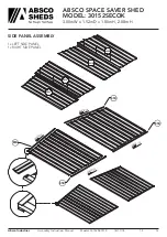 Предварительный просмотр 12 страницы ABSCO SHEDS 30152SECOK Assembly & Instruction Manual