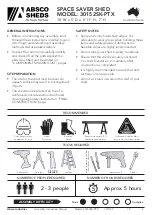 Preview for 2 page of ABSCO SHEDS 30152SK-PTX Manual