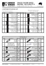 Preview for 3 page of ABSCO SHEDS 30152SK-PTX Manual