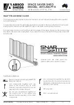 Preview for 5 page of ABSCO SHEDS 30152SK-PTX Manual