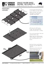 Preview for 9 page of ABSCO SHEDS 30152SK-PTX Manual