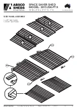 Preview for 10 page of ABSCO SHEDS 30152SK-PTX Manual