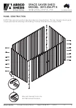 Preview for 15 page of ABSCO SHEDS 30152SK-PTX Manual