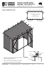 Preview for 16 page of ABSCO SHEDS 30152SK-PTX Manual